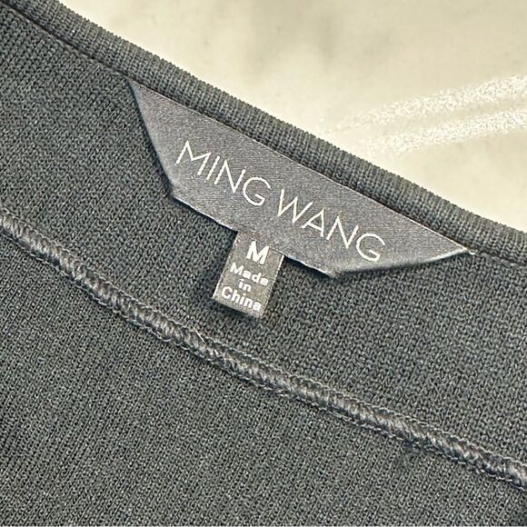 Ming Wang Black & Gold Floral Embroidered Jacket, Women's Size M, 3/4 Sleeves - Picture 4 of 13